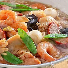 【美味的洋葱海鲜汤】