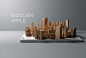 3D Render nyc industrial design  wood model vray SketchUP free city