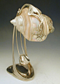 Art Nouveau Shell Desk Lamp - Moritz Haker 1900.