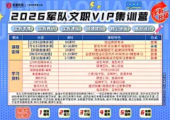 2026军队文职VIP集训营
