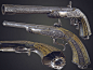 gun replica, Dariusz Drobnica : This is a textured by me high poly gun replica, that I had originally modeled for The Order: 1886 game (2014). I was responsible for creating high poly model/sculpt, low poly in-game model, UV unwrapping and baking maps. Te