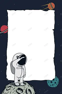 矢量手绘宇宙太空服宇航员 高清背景 背景 设计图片 免费下载 页面网页 平面电商 创意素材