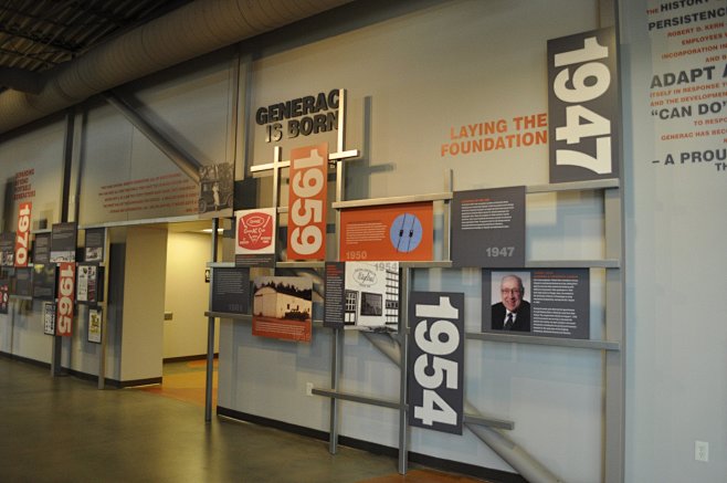 Generac History Wall...
