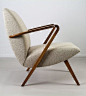 A.A. Patijn; Teak 'Poly-Z' Lounge Chair for Zijlstra, 1950s.: 