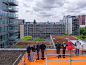 鹿特丹屋顶步道：30米高的橙色地毯让公众感受不一样的城市体验 / MVRDV – mooool木藕设计网