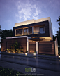 modern elev villa on Behance