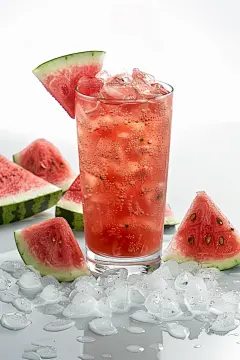 盛夏冰镇西瓜饮品