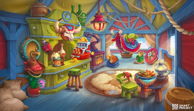 Character rooms for Smartproject-花瓣网