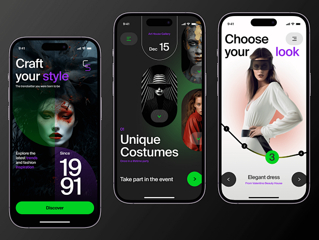 Style Craft - Mobile App Concept 3d app clean concept creative da