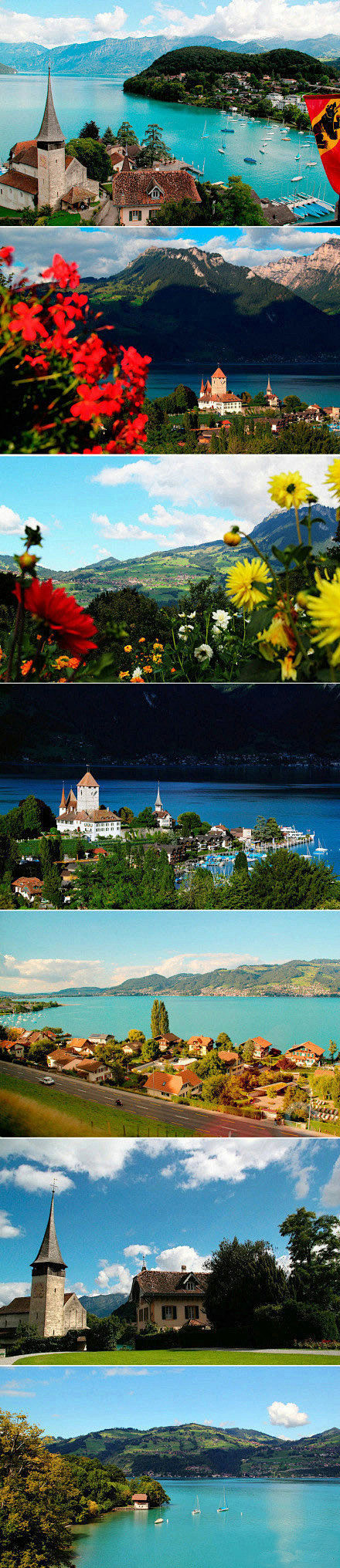 瑞士最美小镇·施皮兹——站在施皮兹的火车...