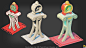 Stylised art Items1| 3D Game asset, Hutu Studio : Game art assets showcasing the full sketch to 3D painted asset. We've done lots of them and the team really like them. BTW, check our blog post if you want to see how they are made.