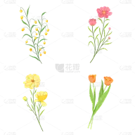 Spring is coming 美丽的春季花环花边PNG免扣素材-花瓣网