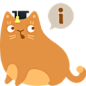 免扣背景PNG素材#卡通元素#可爱猫咪PNG图标