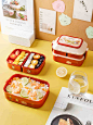 双层分隔型儿童饭盒微波炉日式野餐便当盒少女可爱餐盒小学生专用-tmall.com天猫