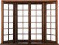 四开复古落地窗