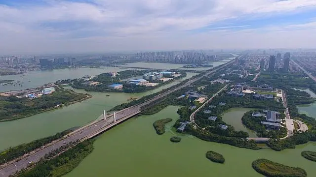 航拍“凤凰城”银川，塞上江南，鱼米之乡-花瓣网