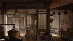 庾晚音采集到00绘画参考【内古代场景室内】