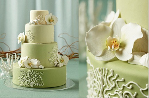 婚礼蛋糕之绿色轻盈