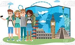 旅行者,青年人,友谊,分离着色,人,城镇,肖像,白色人种,自然美,度假