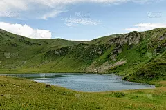 阿布哈兹的山湖