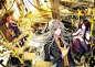 《神印王座漫画》魔神皇枫秀，月魔神阿加雷斯，星魔神瓦沙克
（16年神漫杂志一期封面）