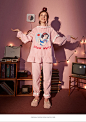 Gukoo/果壳白雪公主珊瑚绒睡衣女秋冬女士睡衣套装可外穿家居服-tmall.com天猫
