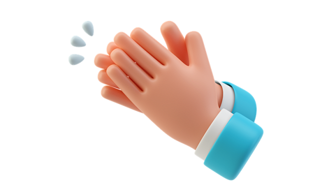 Clapping hands 3D Il...