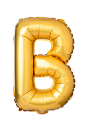 Letter B from English alphabet of balloons