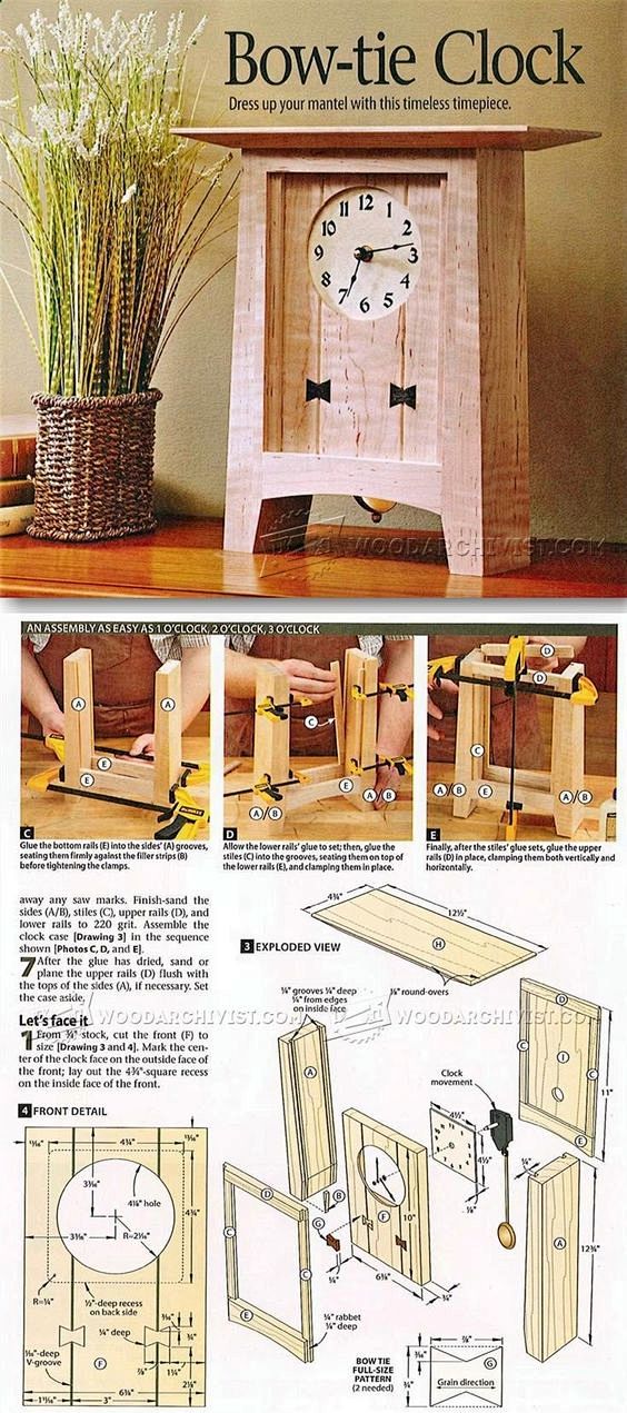 Wooden Clock Plans -...