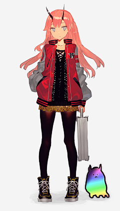 深海奥里昂采集到插画（日系）赛璐璐