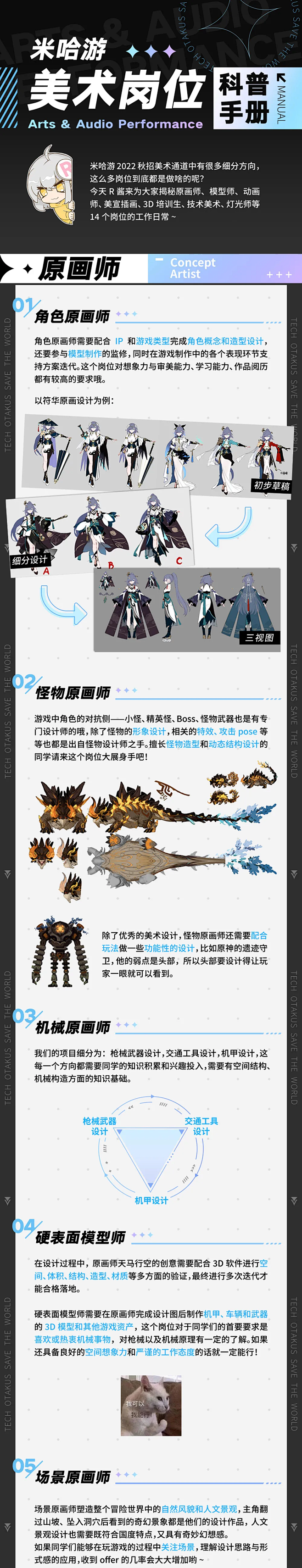 动画人招聘 | 米哈游美术岗位科普手册！