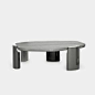 Design by Christophe Delcourt Available in the following finishes: Grey brushed oak top, grey lacquered legs...