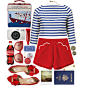 A fashion look from March 2014 featuring sailor shirt, red patent leather pumps and pendants & necklaces. Browse and shop related looks.