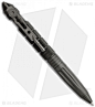 UZI战术防御者钢笔4，带破碎器尖端和手袖口钥匙夹（灰色）TACPEN-4