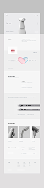 Product Website design