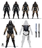 Assassin's Creed: Origins Abstergo Soldier / Layla Concepts , Jeff Simpson : Concepts for the Abstergo soldiers + Layla