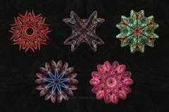 15款华丽多彩抽象艺术曼陀罗几何图形PNG免抠背景图片设计素材-淘宝网