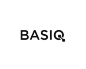 Basiq字体标志 字体设计 英文标志 简约 黑白色 Q字母 科技