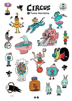 This may contain: various stickers with cartoon characters on them