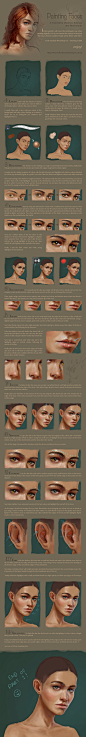 Digital face / portrait painting tutorial part 1 by me-illuminated on DeviantArt