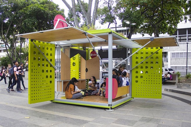 Catalyst Cube城市空间装置，委内瑞拉 / Will Sandy Design Studio + Incursiones : 可移动 ...