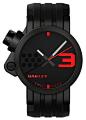 Brushed/White Dial/Black Rubber Strap: 