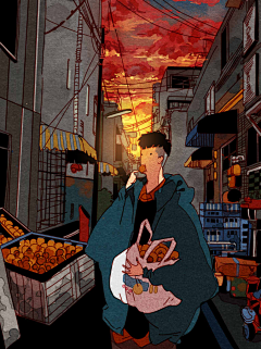 透、夏采集到插画是什么画