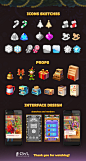 Noai owl studio new year Christmas xmas winter icons buttons