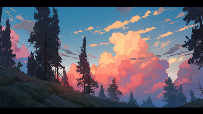 {AI系列}西方插画（场景）（卡通，写实...