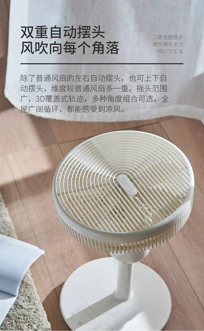 日本amadana电风扇空气循环扇落地扇立式家用静音电扇对流大风力-tmall.com天猫-花瓣网