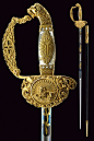 A very rare Ambassadors small-sword.    provenance:   Bavaria dating:    late 19th Century