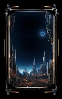 AI图科技边框背景素材图AI图