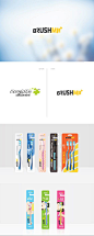 BRUSHME branding and packaging design. Make the low price toothbrush become to high image.