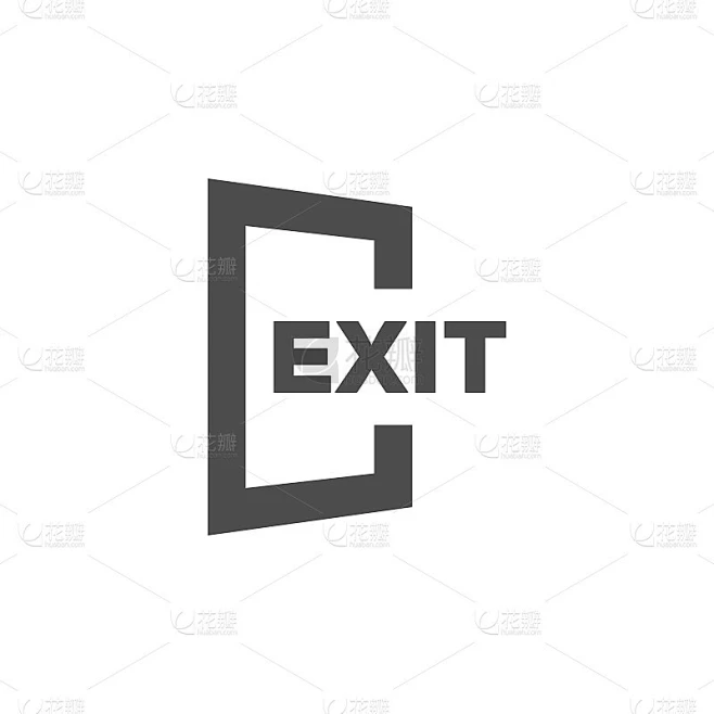 退出图标图形设计模板向量素材-花瓣网